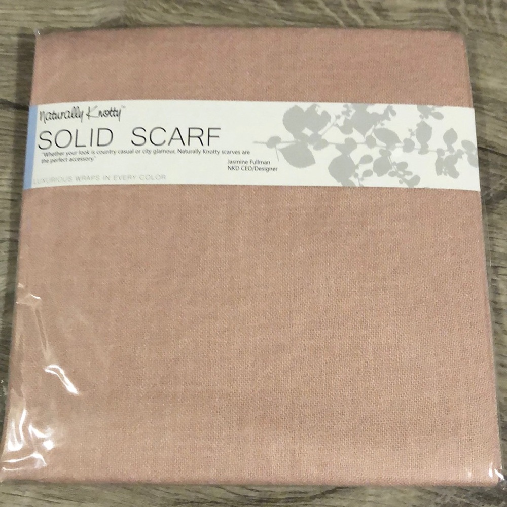 Naturally Knotty Solid Scarf Rose Smoke